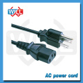 Great quality detachable power cord with US plug